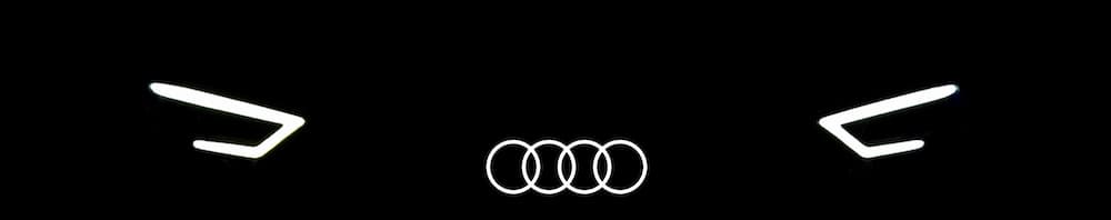 The daylight running lights on my Audi are just spectacular. Yes, the lights are real. And Yes, the logo is in post.